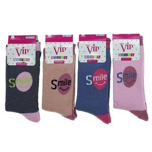 Vip 202 Kız Çocuk Desenli Likralı Havlu Soket Çorap