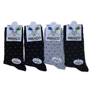 Wanço 8880 Bayan Likralı Desenli Soket Çorap