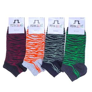 Potin Lady 0604 Bayan Rejenere Likralı Desenli Mevsimlik Patik Çorap