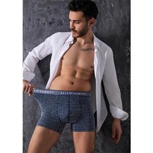 Elit Zümrüt Erkek Desenli Lüx Boxer S-2XL