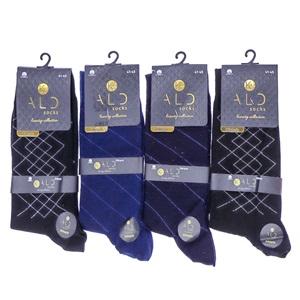 Kald Socks 007 Erkek 200 İğne Penye Dikişsiz Likralı Desenli Soket Çorap