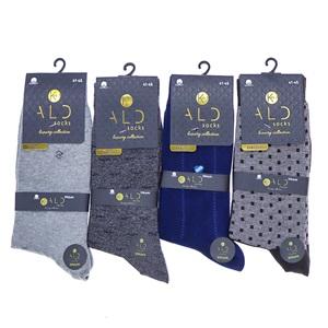 Kald Socks 007 Erkek 200 İğne Penye Dikişsiz Likralı Desenli Soket Çorap