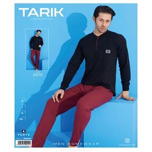 Tarık 5015 Erkek Arma Kare Desen U Kol Penye Pijama Takımı M-2XL