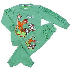 Tintini Kids Kız Çocuk 2 iP Penye Bambi Basklı Takım 3-10 Yaş