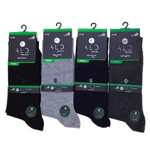 Kald Socks 0002 Erkek Bambu 200 İğne Dikişsiz Likralı Desenli Soket Çorap