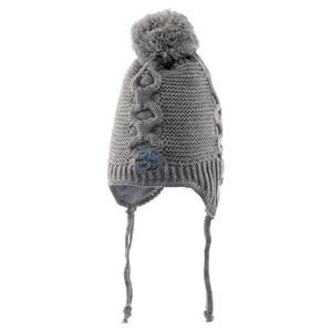 Kitti P-K23110-06 Erkek Bebe Kulaklı Triko Bere 0-18 Ay