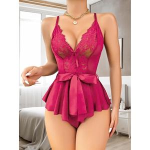 Lily Bicnca 1027 Bayan Fantazi Dantelli Babydoll Gecelik