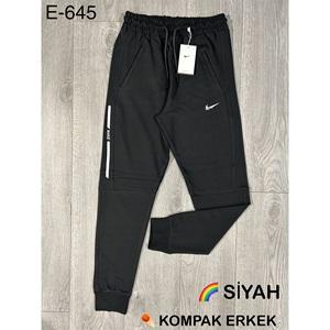 Atrax E-645 Erkek Kompak Ribana Paça Just Do It Baskılı Eşofman Alt S-2XL