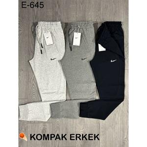 Atrax E-645 Erkek Kompak Ribana Paça Just Do It Baskılı Eşofman Alt S-2XL