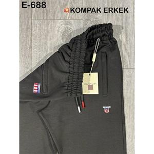 Atrax E-688 Erkek Kompak Açık Paça Gant Armalı Eşofman Alt S-2XL