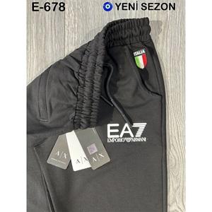 Atrax E-678 Erkek Kompak Lastik Paça Ea7 Arma Baskılı Eşofman Alt S-2XL