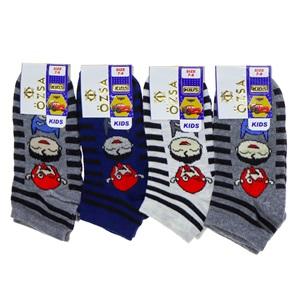 Özsa 3544 Erkek Çocuk 3 Lü Kuşaklı Desenli Patik Çorap