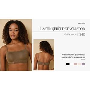 F.K 1240 Bayan Betli Lazer Kesim Sütyen S-2XL