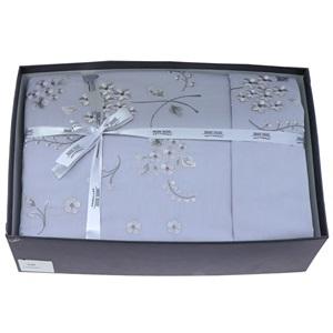 Cottonary Cotton Nakışlı Çift Kişilik Kutulu Nevresim Takımı 200X220 Cm