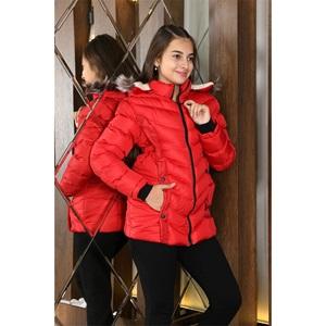 Lasgaris 3002 Kız Çocuk Jesica Cep Çıtçıtlı Kız Kaban 9-12 Yaş (4 Lü)