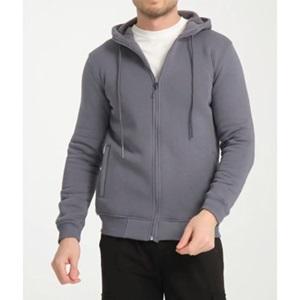 Carella Lıfe Erkek Kompak Fermuarlı 3 iplik Kapşonlu Sweat S-2XL(5 Li)
