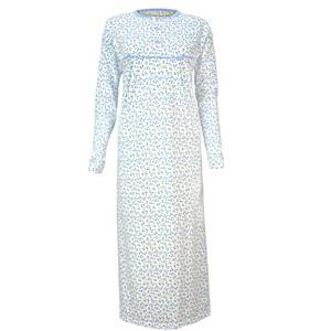 Yen Teks K501 Bayan Şardonlu Düğme Boydan Gecelik M-2XL