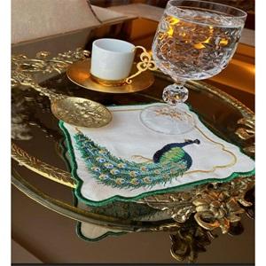 Kasso Home Krc0587 Nakışlı Sunumluk Peçeteli 15X15 CM (6 li)