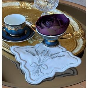 Kasso Home Krc0587 Nakışlı Sunumluk Peçeteli 15X15 CM (6 li)