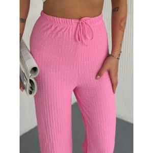 Rengoo 1066 Bayan Raporlu Pijama Tek Alt M-2XL(4 Lü)