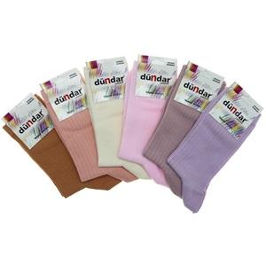 Dündar 5589 Bayan Desenli Comfort Dikişsiz Likralı Soket Çorap