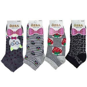 Özsa 3544 Bayan Penye Likralı Patik Çorap