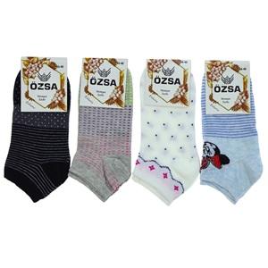 Özsa 3544 Bayan Penye Likralı Patik Çorap