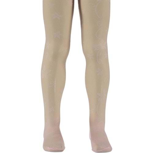 Bella Calze 8163 Desenli Kız Çocuk File Külotlu Çorap