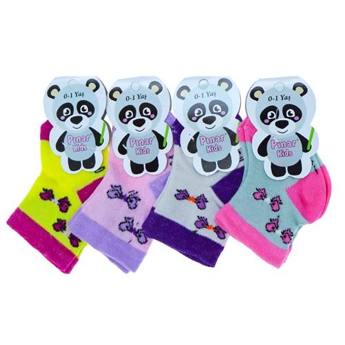 Pınar 0035 Kız Likralı Bebek Soket Çorap