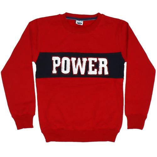 Furkan Power Süzene Nakışlı Sıfır Yaka Penye Şardonlu Erkek Çocuk Sweatshirt 5-8 Yaş