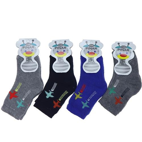 Pınar 0500 Erkek Bebe Likralı Havlu Çorap