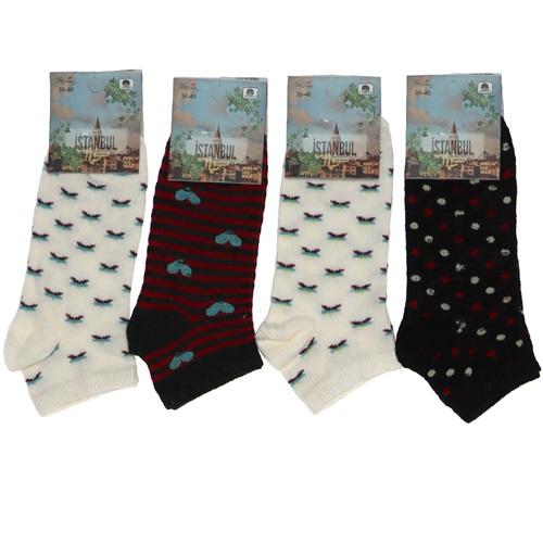 İstanbul Çorap Likralı Bayan Patik Çorap