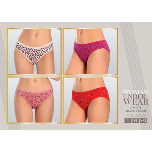 Gelincik 715 Bayan Desenli Bato Külot XXL