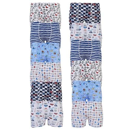 Tutku 0254 Erkek Çocuk Elastan Empirme Boxer