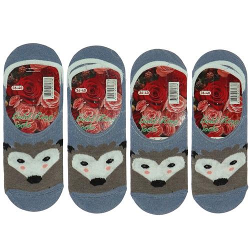 Gold Ring Bayan Parfümlü Likralı Desenli Babet Çorap