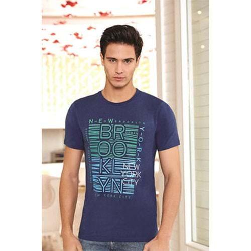 Berrak 4063 Baskılı Erkek Kısa Kollu Tişört