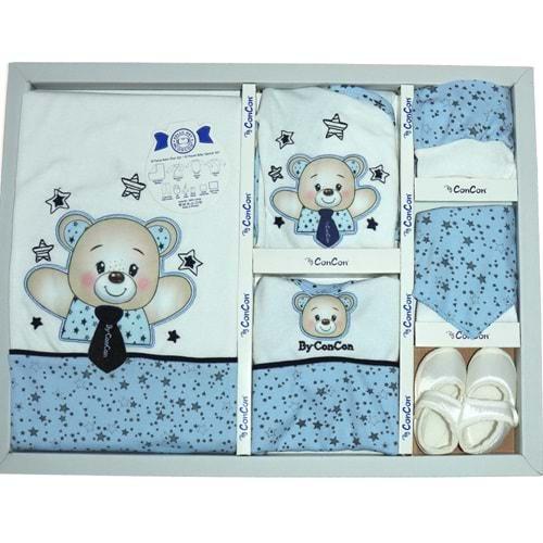 CC-575 Concon Yıldızlı Ayı 10 Parça Lüx Zıbın Set 0-3 Ay