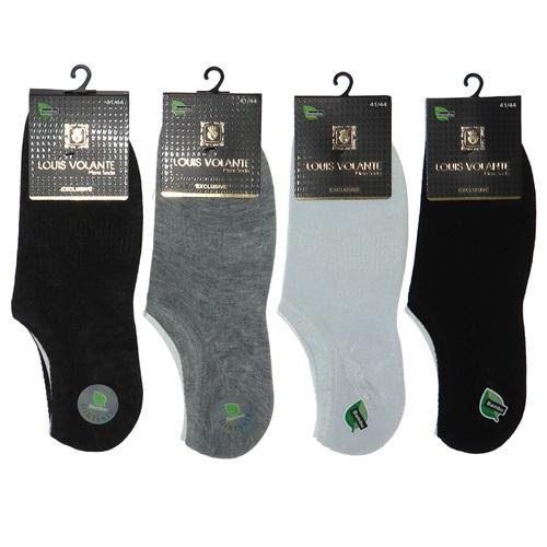 Louıs Volante Erkek Bilgisayarlı Bambu Görünmez Sneakers Çorap