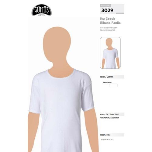 Gümüş 3029 Kız Çocuk Kollu Atlet