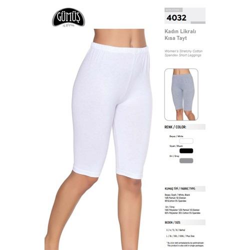 Gümüş 4032 Bayan Kısa Tayt