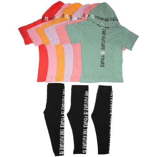 Comix 223 Kız Çocuk Future Baskılı Kapşonlu Takım 7-10 Yaş