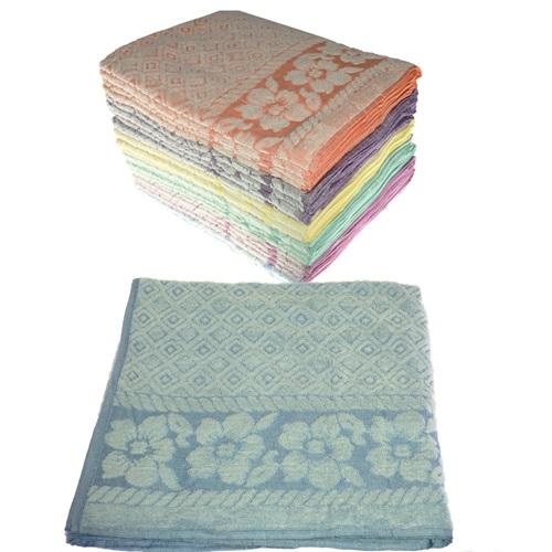 Şehzade Bukle Desenli Renkli Banyo Havlusu 90x145 cm