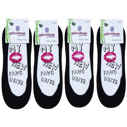 Gönültaş 6106 Bayan Bambu Görünmez Babet Çorap