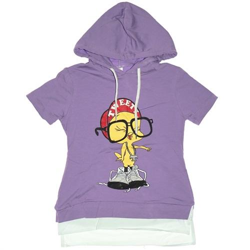 Nirvana 488 Süprem Tweety Baskılı Kız Çocuk Sweatshirt Tişört 9-12 Yaş