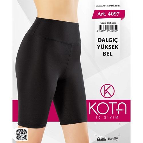 Kota 4097 Bayan Likralı Yüksek Bel Diz Üstü Tayt
