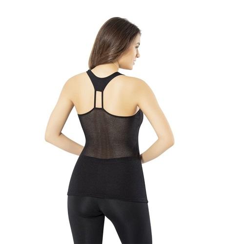 Kota 6407 Bayan Sırt File Detaylı Likralı Kalın Askılı Atlet