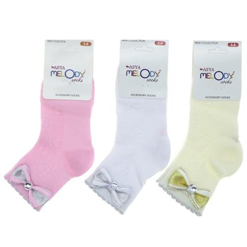 Melodi Parfümlü Kutulu Aksesuarlı Kız Çocuk Soket Çorap