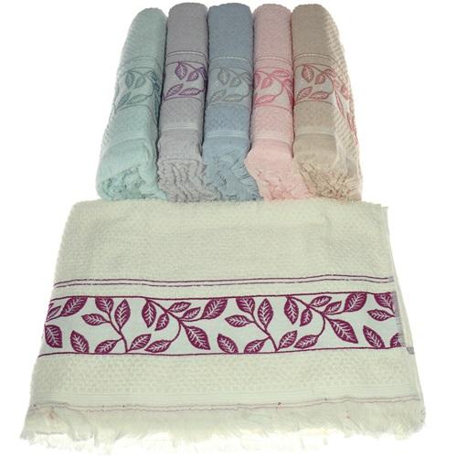 Özkayacık Jakarlı Desenli Banyo Havlusu 100x150 cm