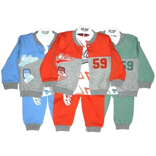 Million 2647 Bebe Meyve Nakışlı Tulum 3-6-9 Ay