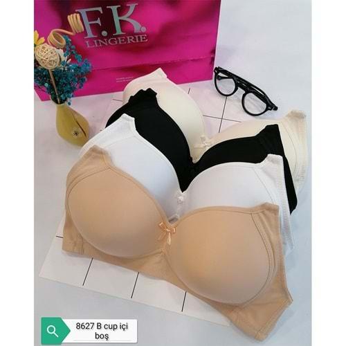 F.K 8627 Bayan B Cup Süngerli İçi Boş Sütyen 80-95
